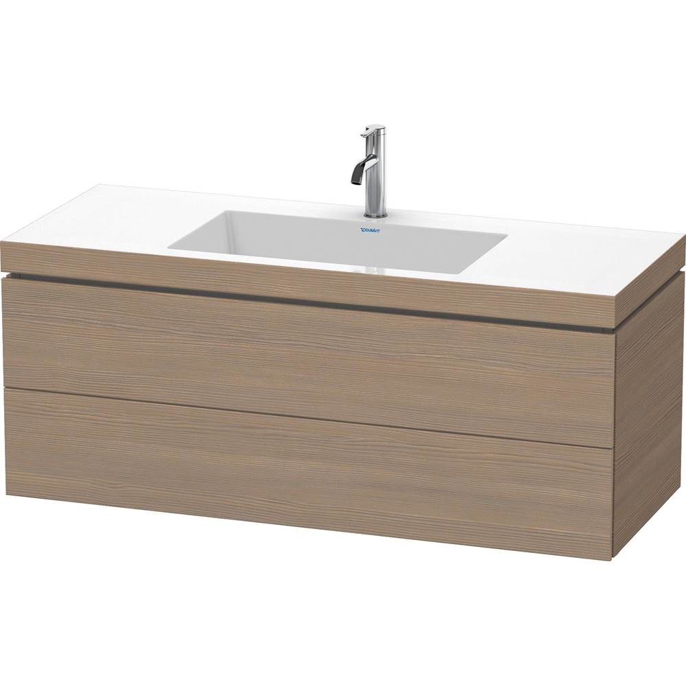 Duravit - L-Cube Two Drawer C-Bonded Wall-Mount Vanity Kit Oak Terra - Oak Terra