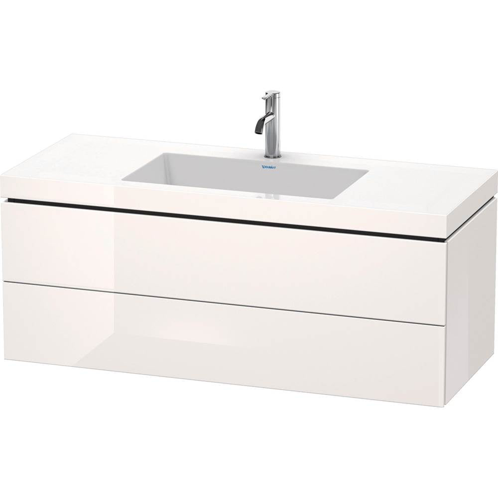 Duravit - L-Cube Two Drawer C-Bonded Wall-Mount Vanity Kit White - White High Gloss