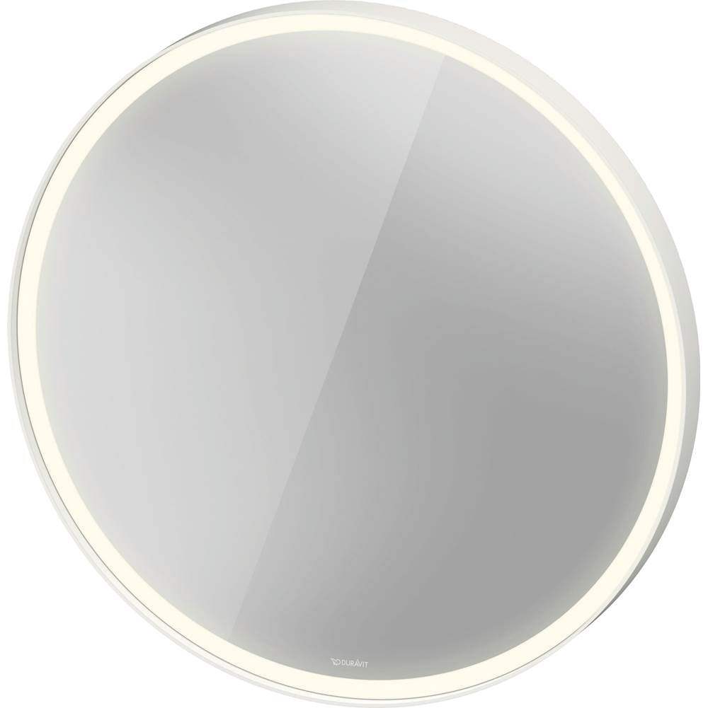 Duravit - L-Cube Mirror with Lighting - White Aluminum