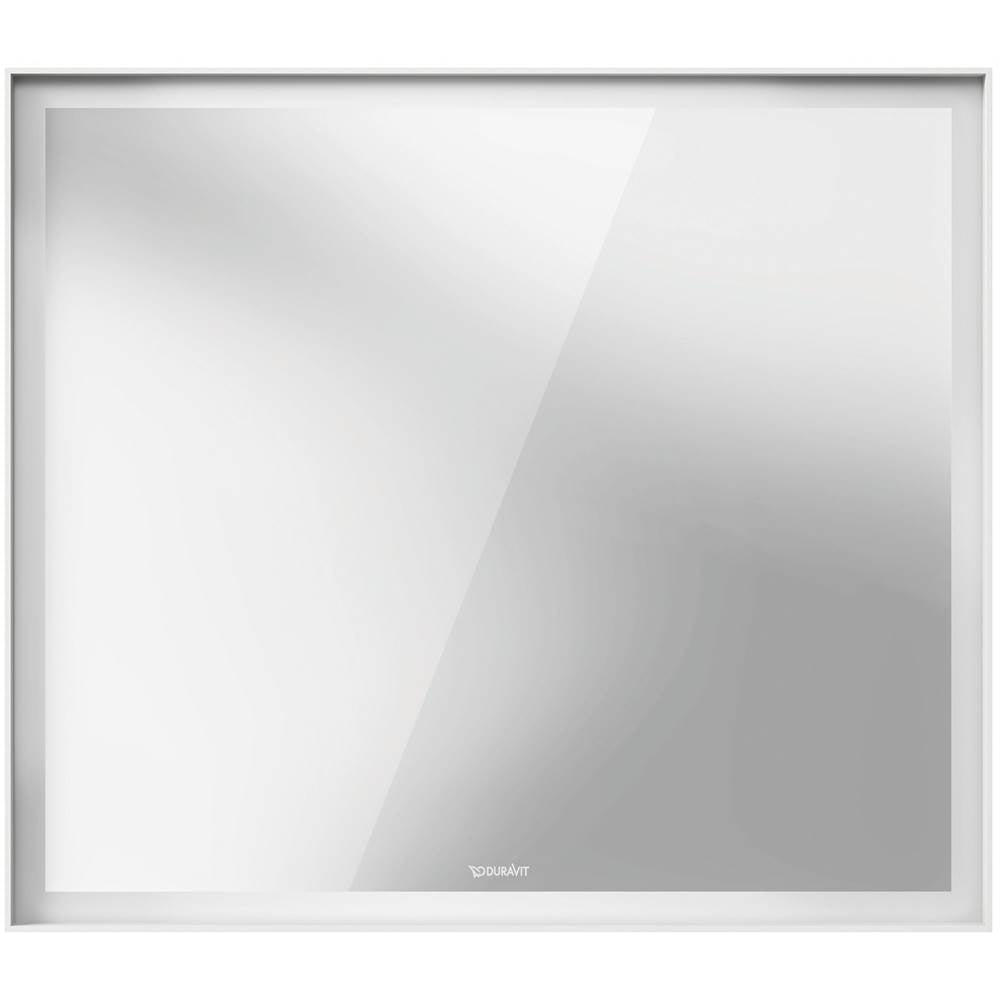L-Cube Mirror with Lighting White Aluminum