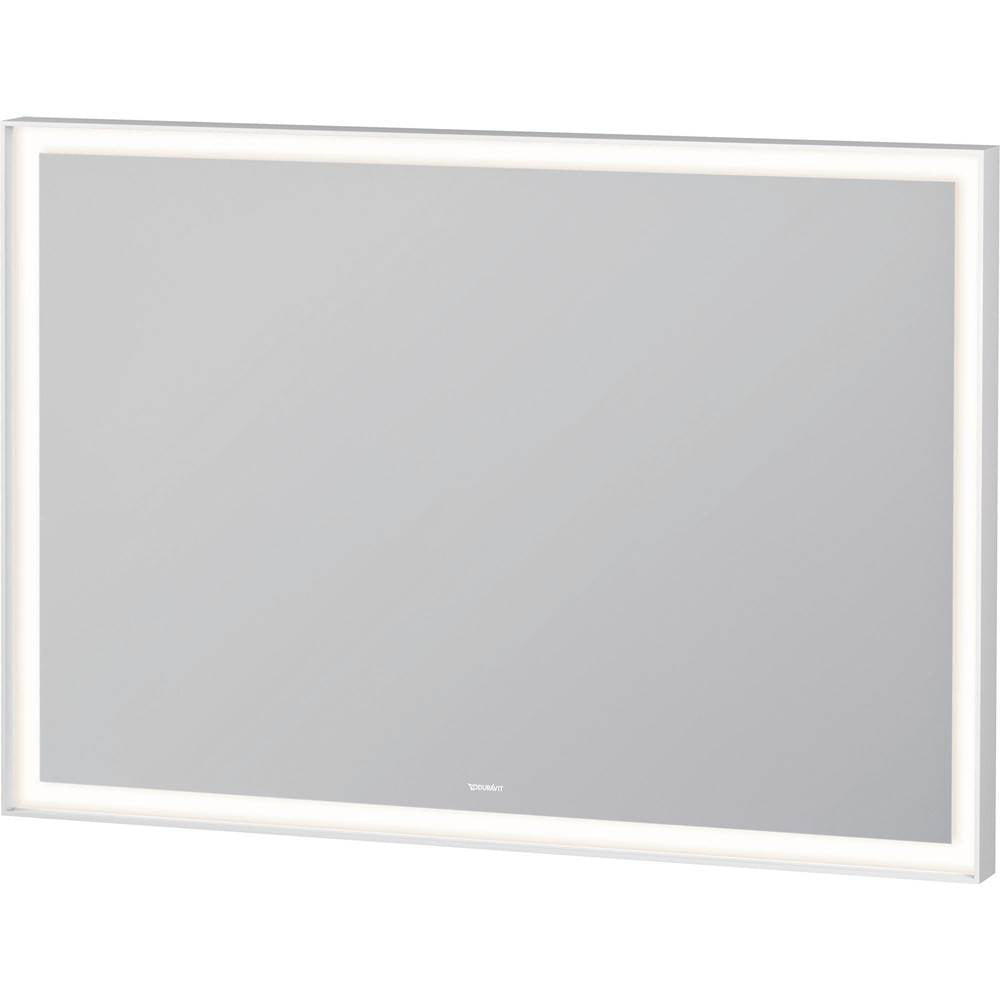 Duravit - L-Cube Mirror with Lighting White Aluminum - White Aluminum