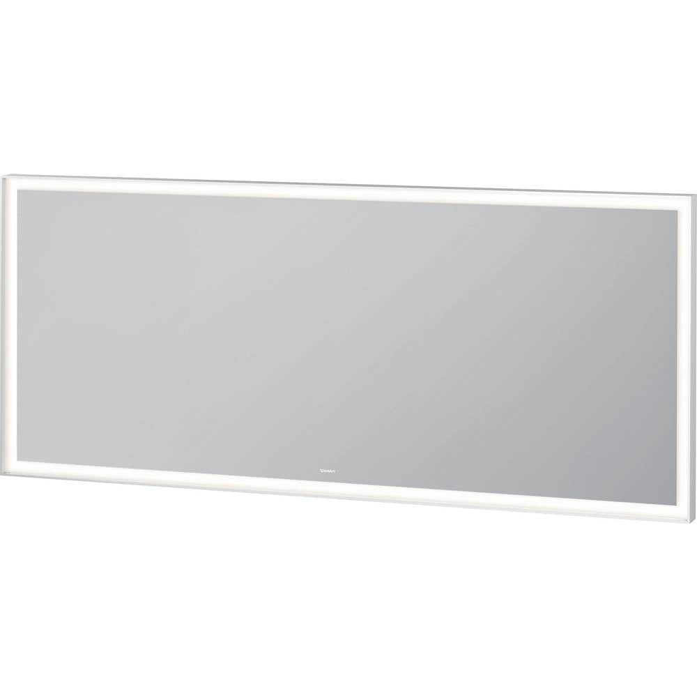 Duravit - L-Cube Mirror with Lighting White Aluminum - White Aluminum