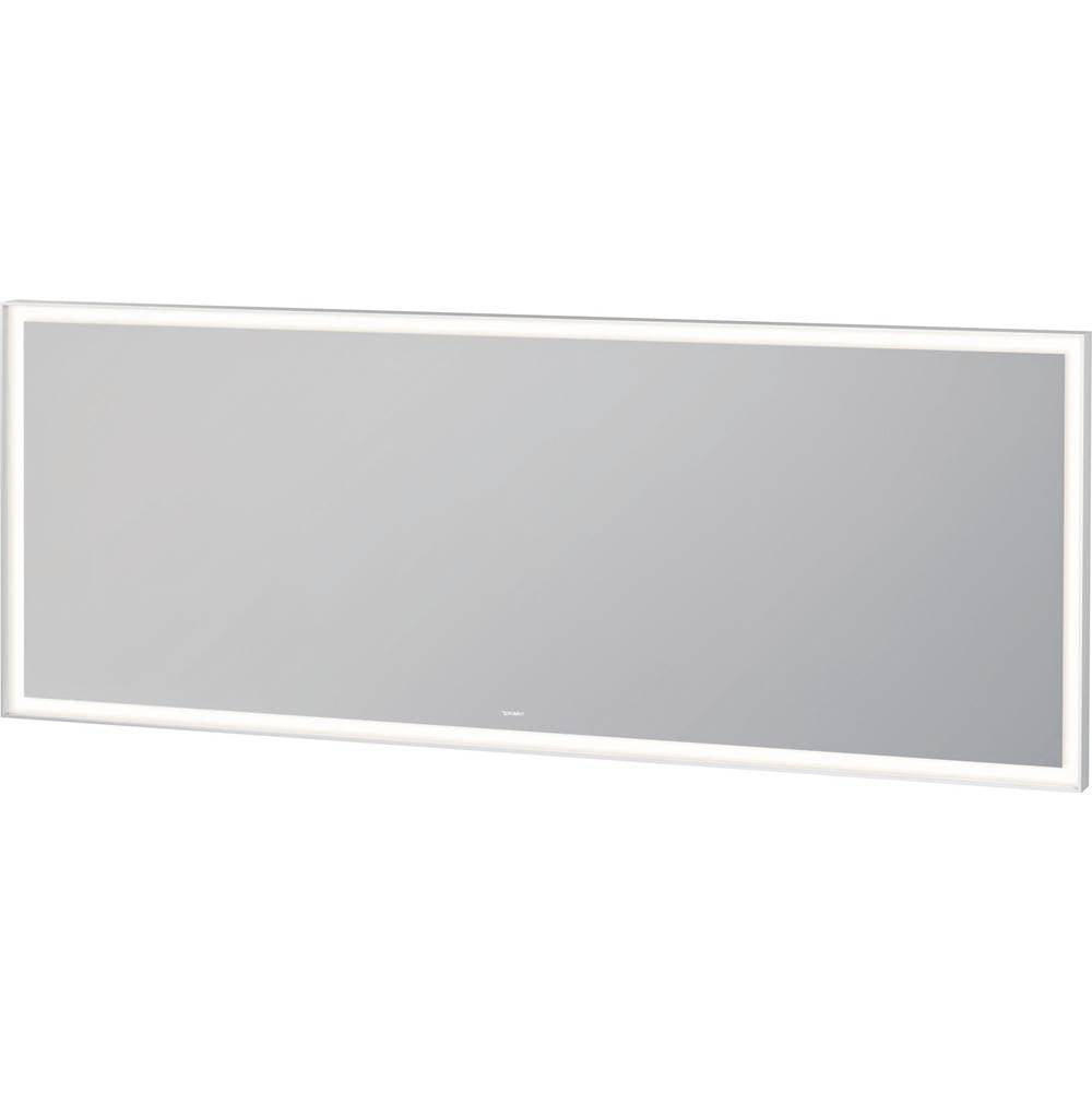 Duravit - L-Cube Mirror with Lighting White Aluminum - White Aluminum
