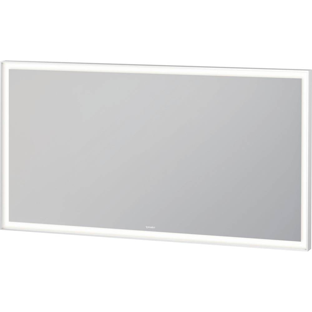 Duravit - L-Cube Mirror with Lighting White Aluminum - White Aluminum