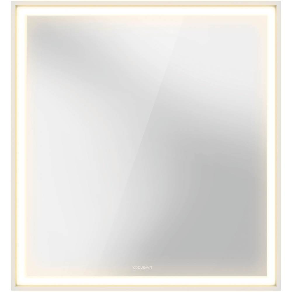 L-Cube Mirror Cabinet with Lighting White