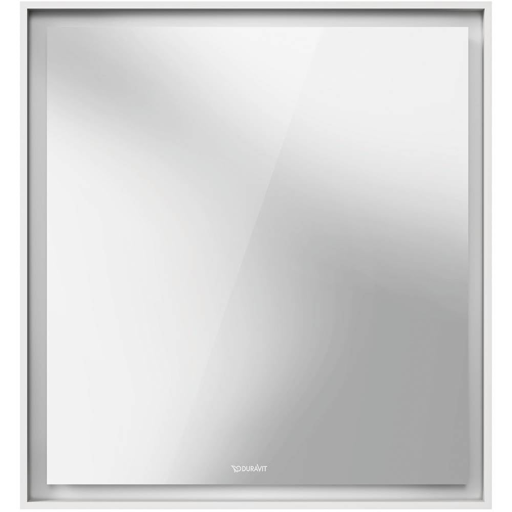 L-Cube Mirror Cabinet with Lighting White
