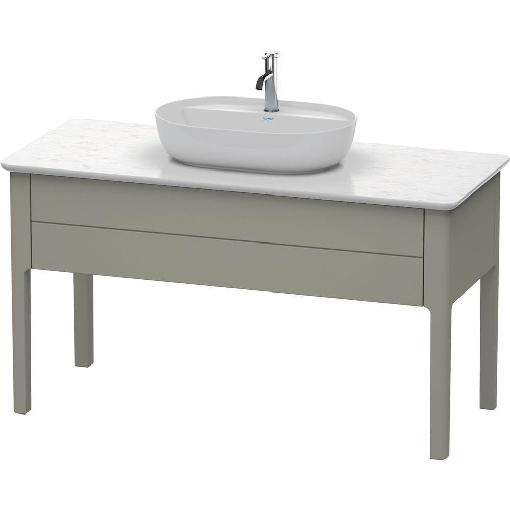 Duravit - Luv One Drawer Floorstanding Vanity Unit Stone Gray - Stone Gray Satin Matte