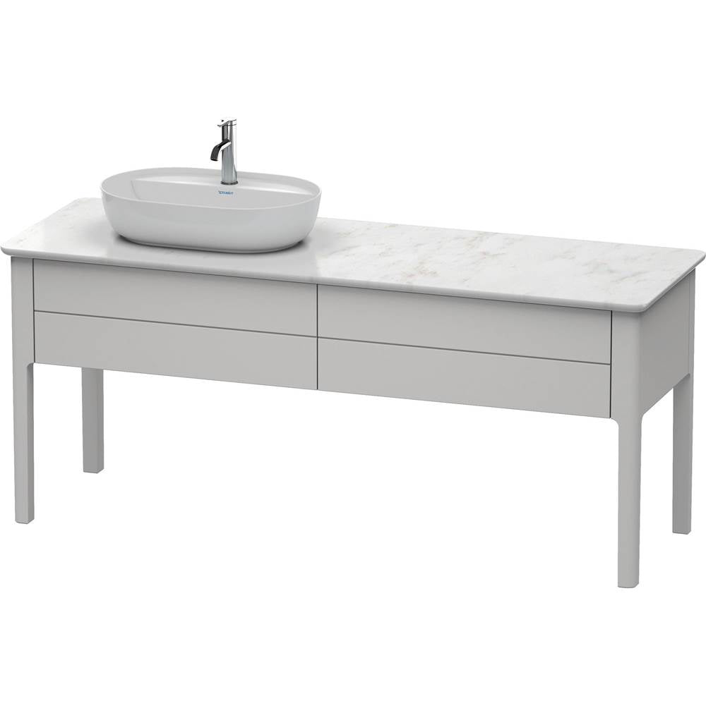 Duravit - Luv Two Drawer Floorstanding Vanity Unit Nordic White - Nordic White Satin Matte