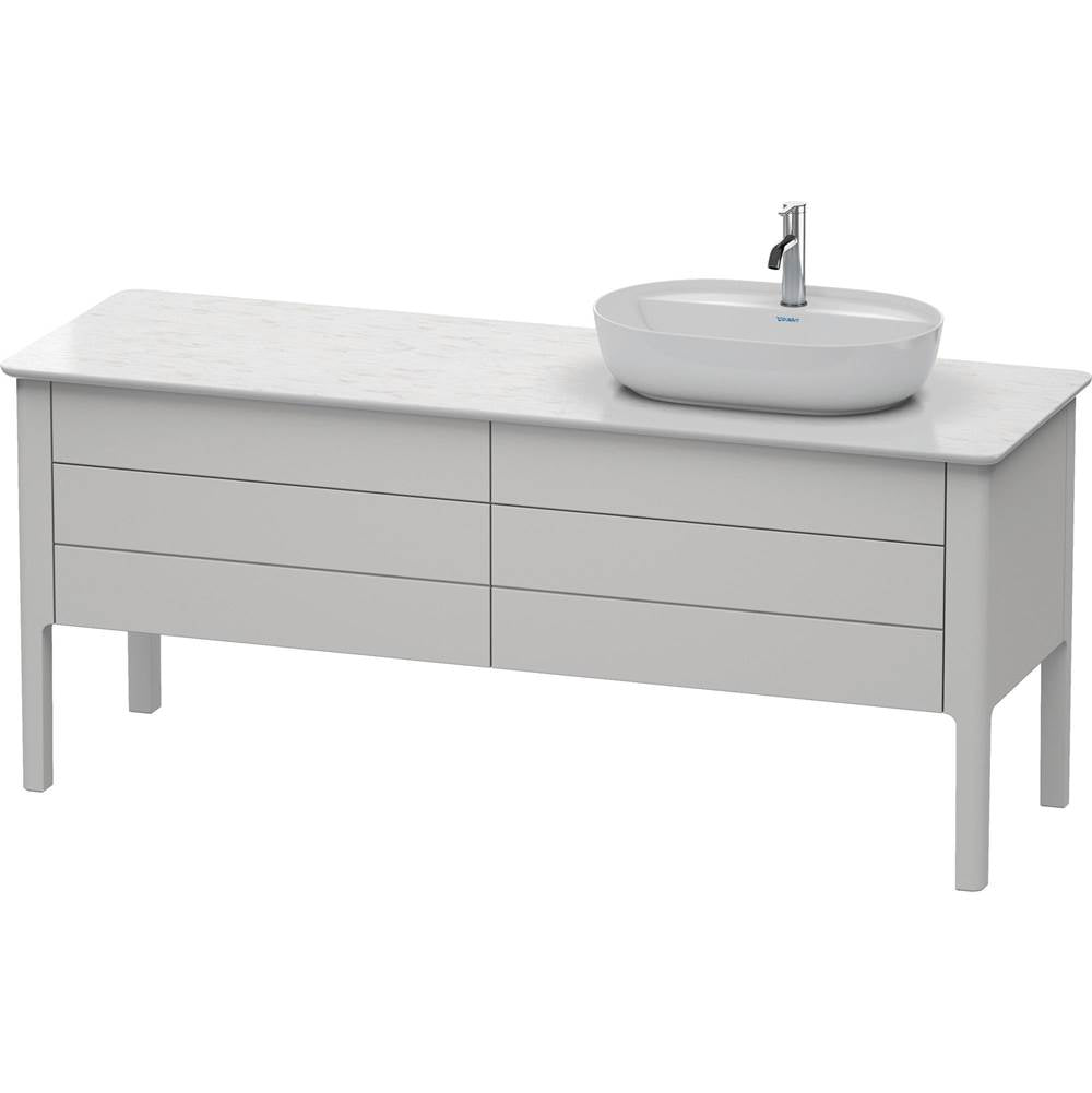Duravit - Luv Two Drawer Floorstanding Vanity Unit Nordic White - Nordic White Satin Matte