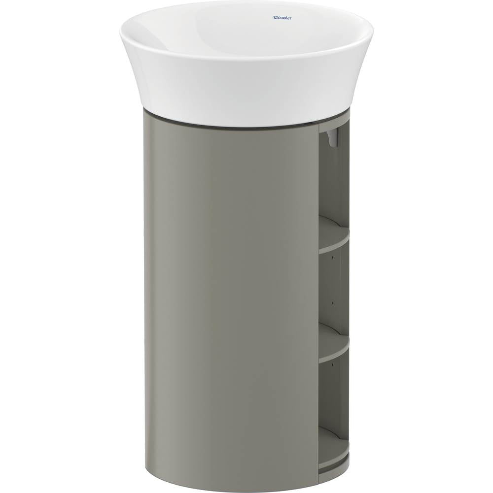 Duravit - White Tulip Floorstanding Vanity Unit Stone Gray - Stone Gray Satin Matte