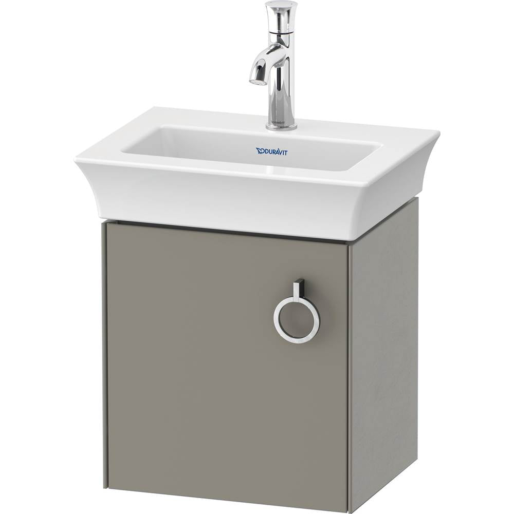 Duravit - White Tulip Wall-Mounted Vanity Unit Stone Gray - Stone Gray Satin Matte