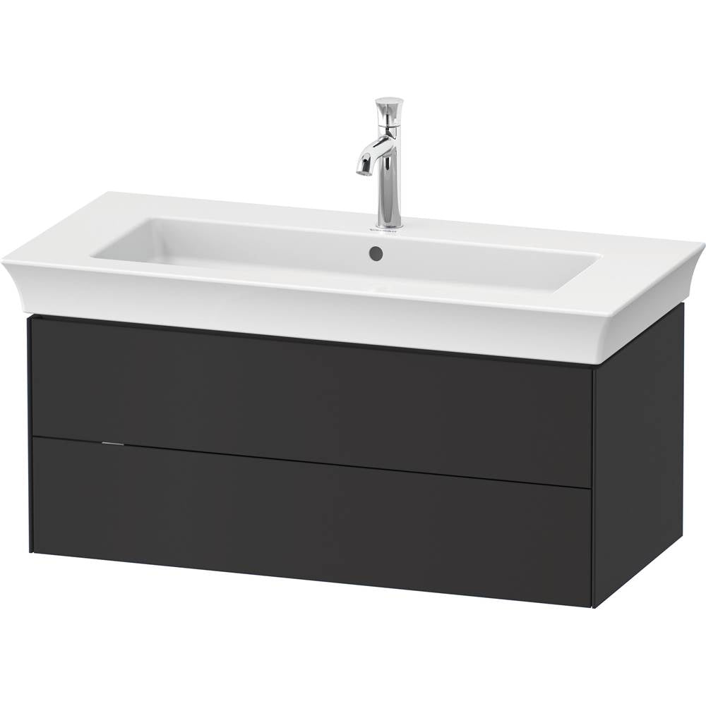 Duravit - White Tulip Wall-Mounted Vanity Unit Graphite Satin Matte - Graphite Satin Matte