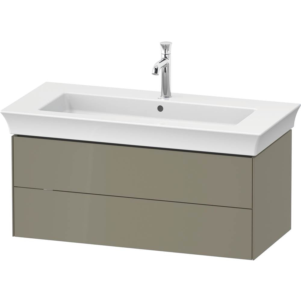 Duravit - White Tulip Wall-Mounted Vanity Unit Stone Gray High Gloss - Stone Gray High Gloss