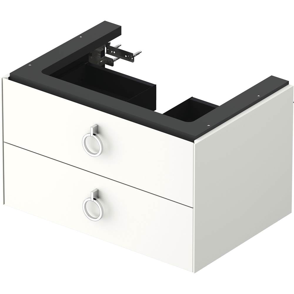 White Tulip Wall-Mounted Vanity Unit White Satin Matte