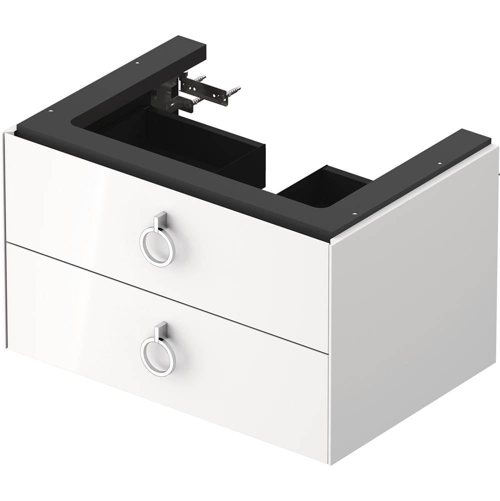 White Tulip Wall-Mounted Vanity Unit White Satin Matte