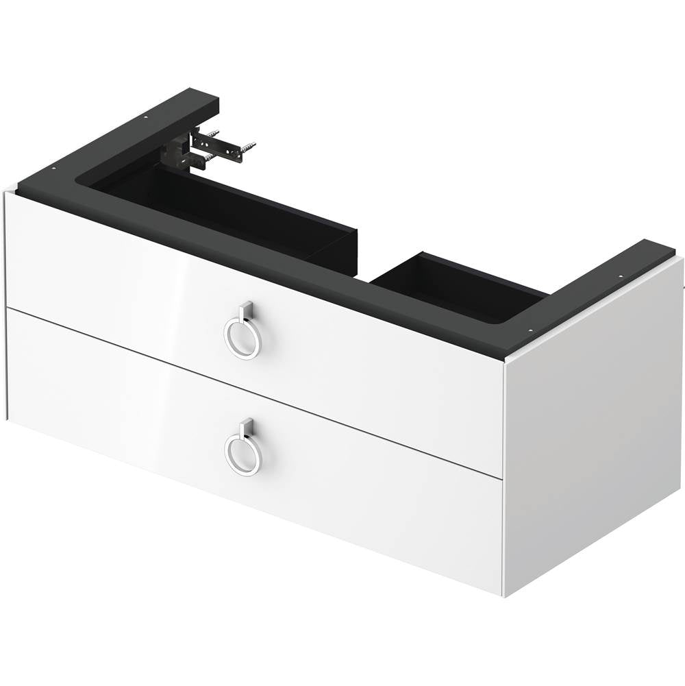 White Tulip Wall-Mounted Vanity Unit White Satin Matte