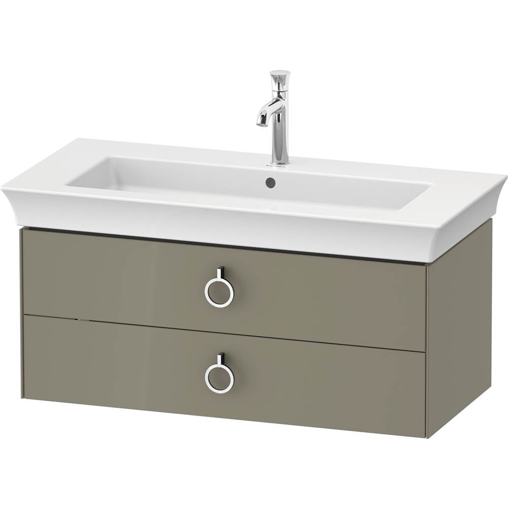 White Tulip Wall-Mounted Vanity Unit White Satin Matte