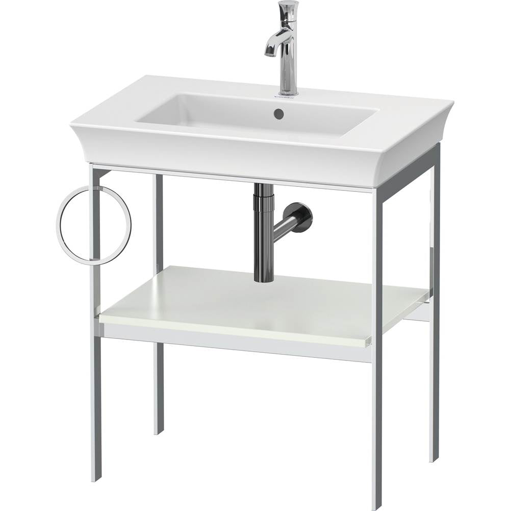 Duravit - White Tulip Floorstanding Metal Console White Satin Matte - White Satin Matte
