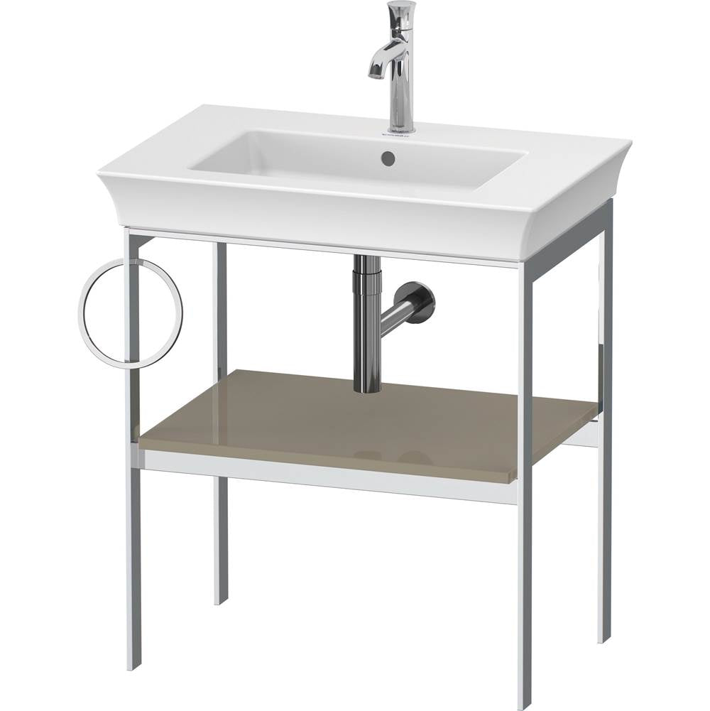 Duravit - White Tulip Floorstanding Metal Console Stone Gray High Gloss - Stone Gray High Gloss
