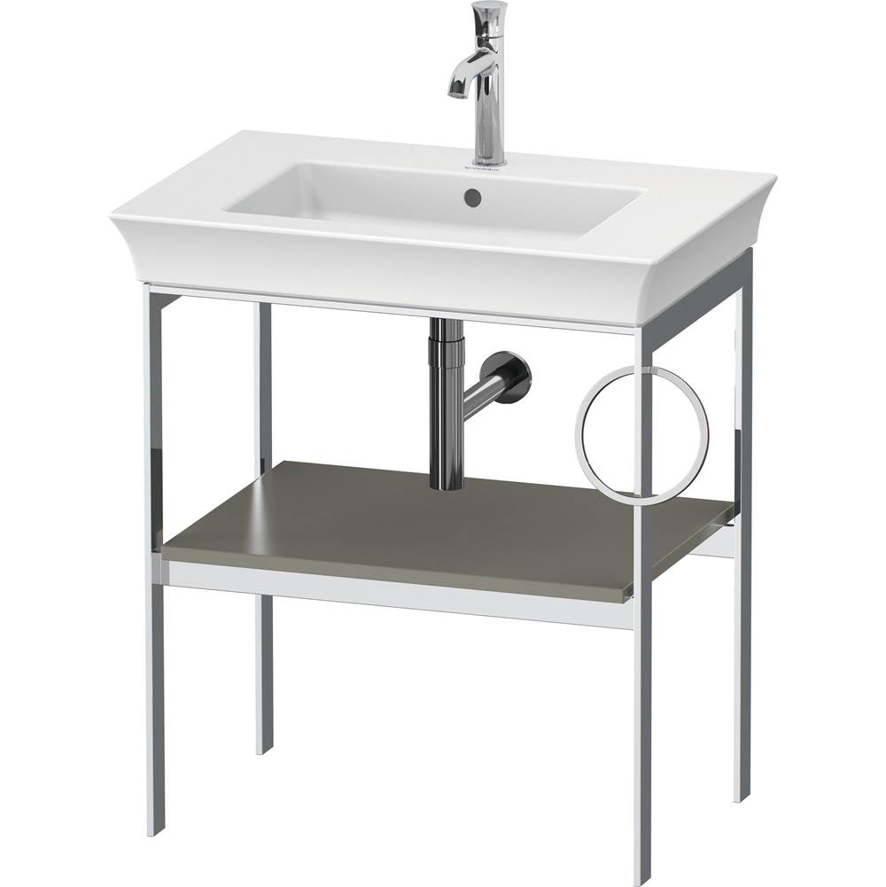 Duravit - White Tulip Floorstanding Metal Console Stone Gray Satin Matte - Stone Gray Satin Matte
