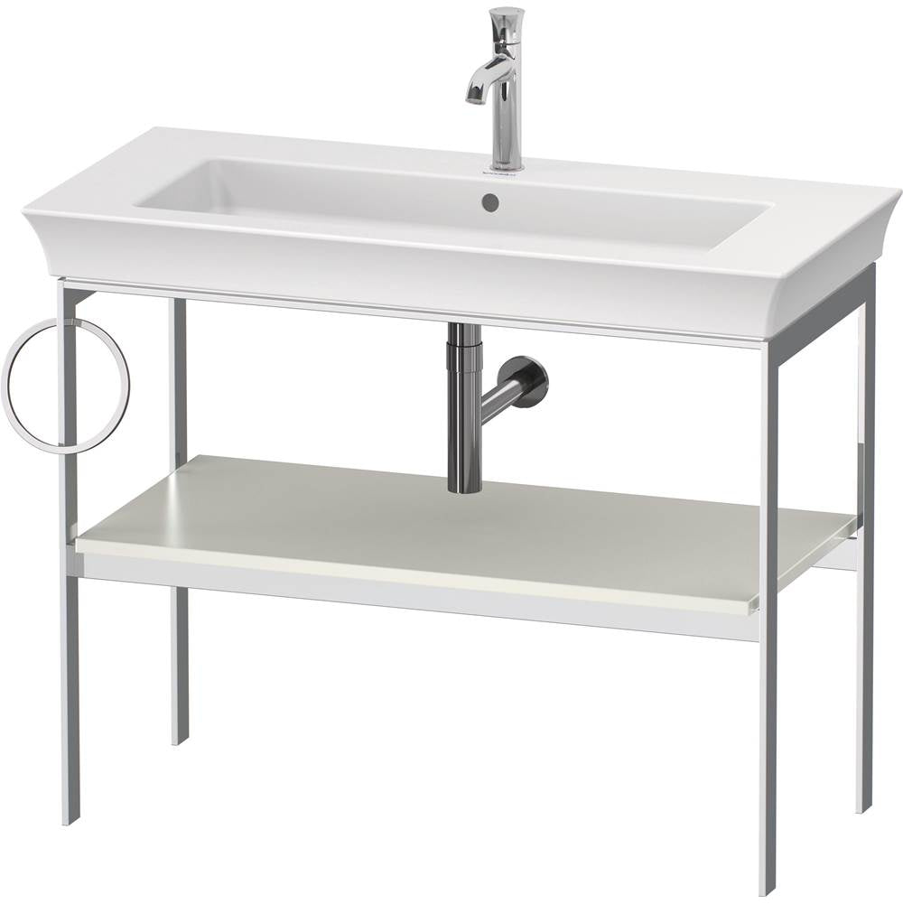 Duravit - White Tulip Floorstanding Metal Console White Satin Matte - White Satin Matte