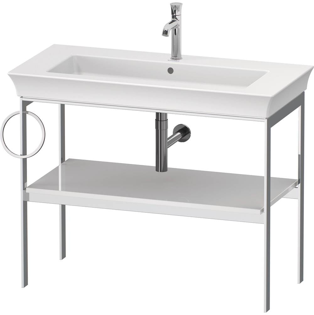 Duravit - White Tulip Floorstanding Metal Console White High Gloss - White High Gloss