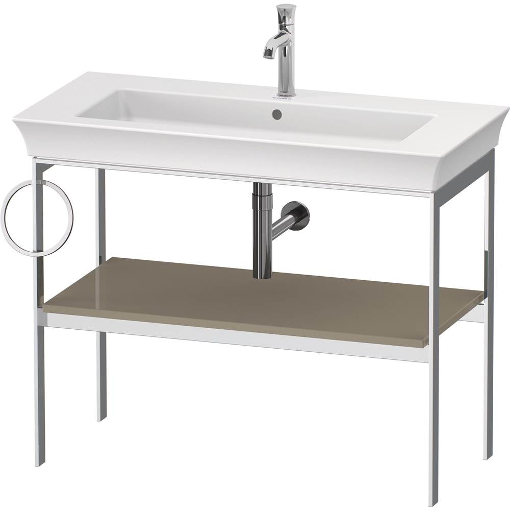 Duravit - White Tulip Floorstanding Metal Console Stone Gray High Gloss - Stone Gray High Gloss