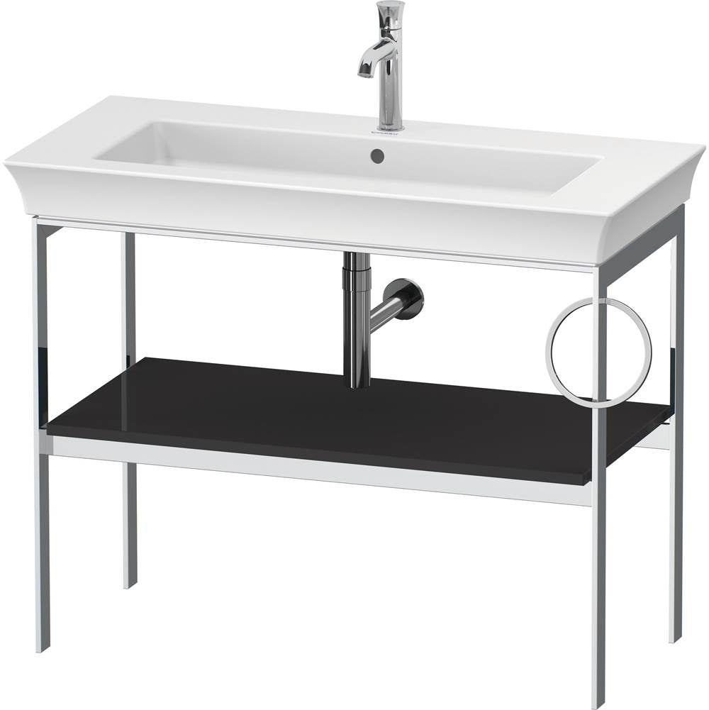 Duravit - White Tulip Floorstanding Metal Console Graphite High Gloss - Graphite High Gloss