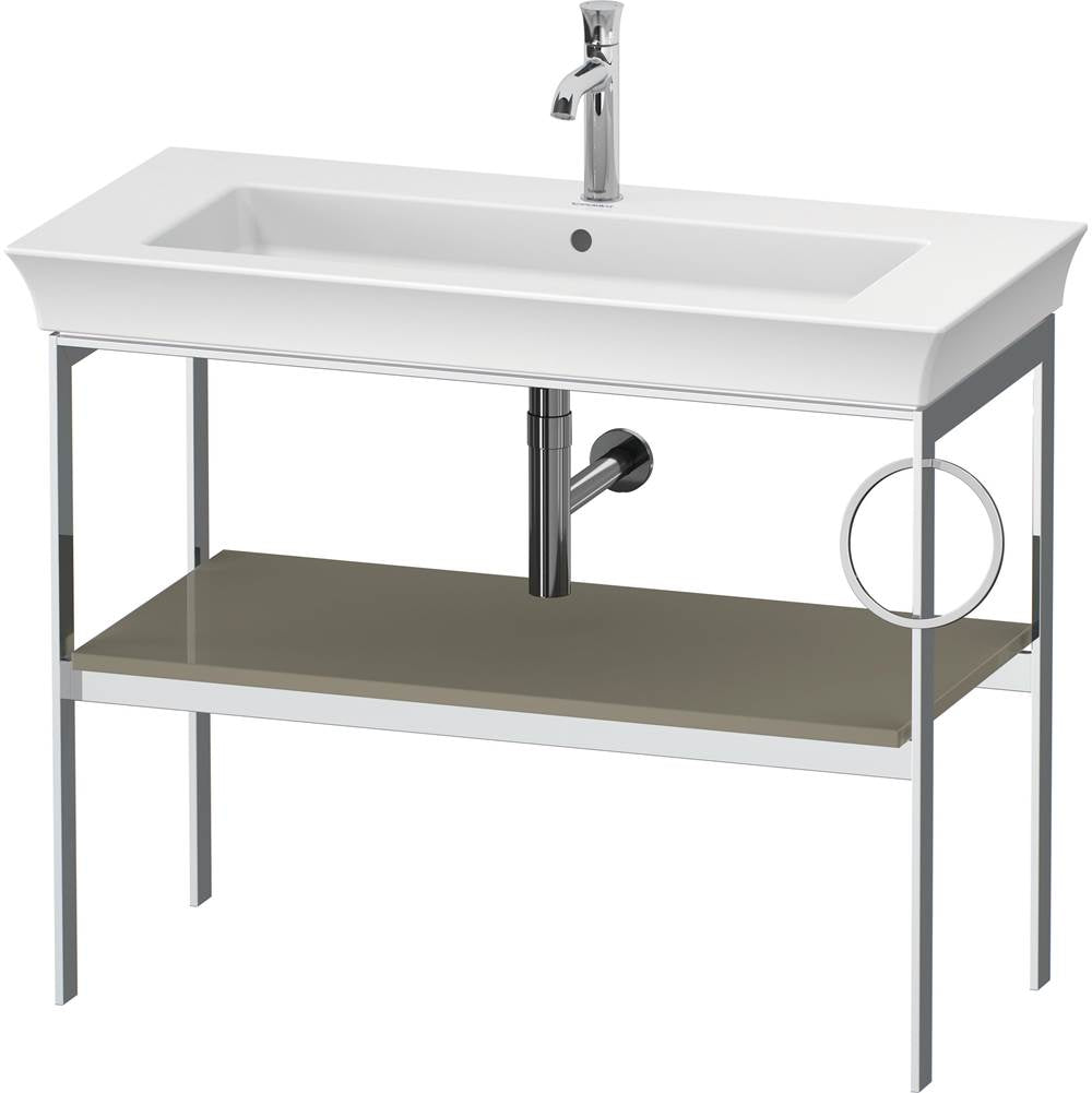 Duravit - White Tulip Floorstanding Metal Console Stone Gray High Gloss - Stone Gray High Gloss