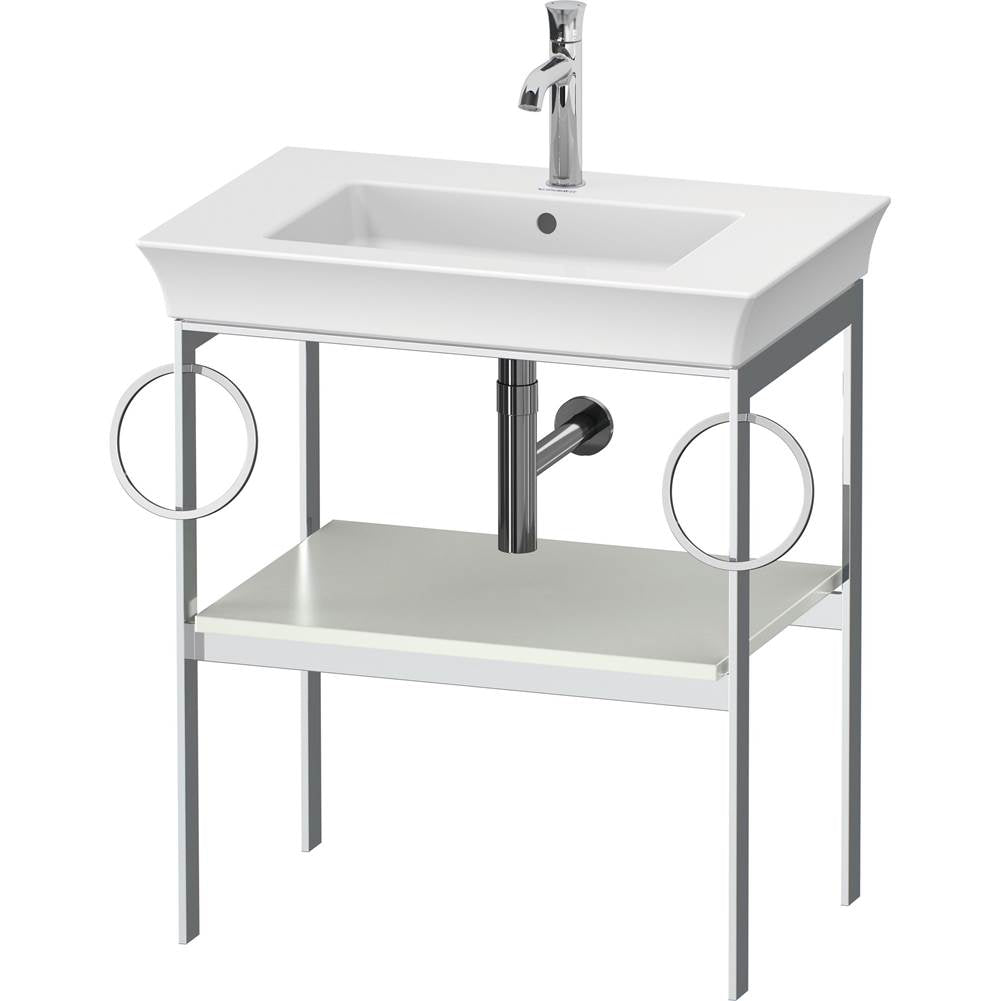 Duravit - White Tulip Floorstanding Metal Console - White Satin Matte