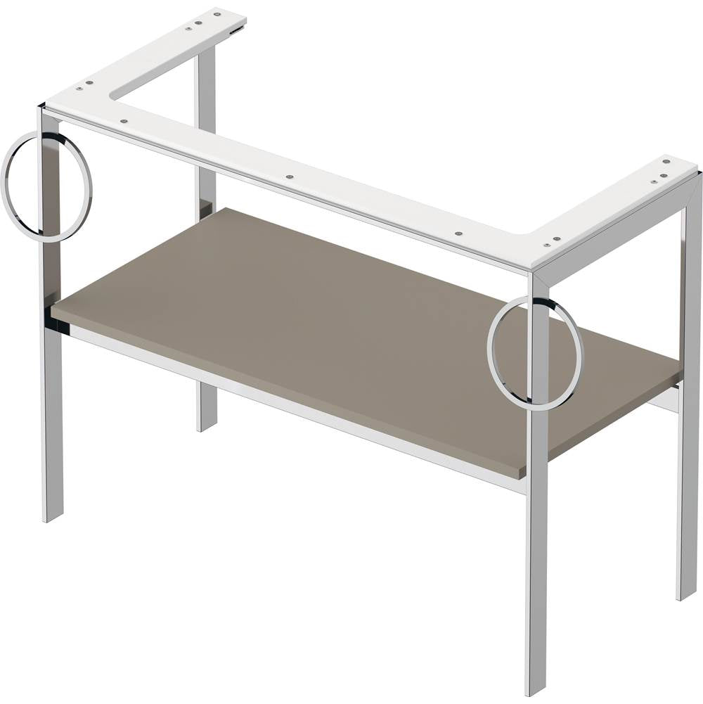 White Tulip Floorstanding Metal Console