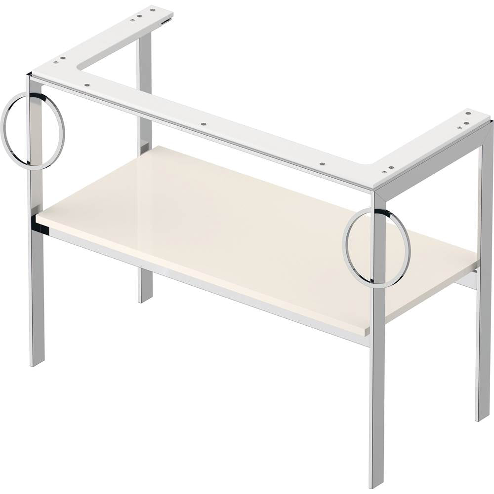 White Tulip Floorstanding Metal Console