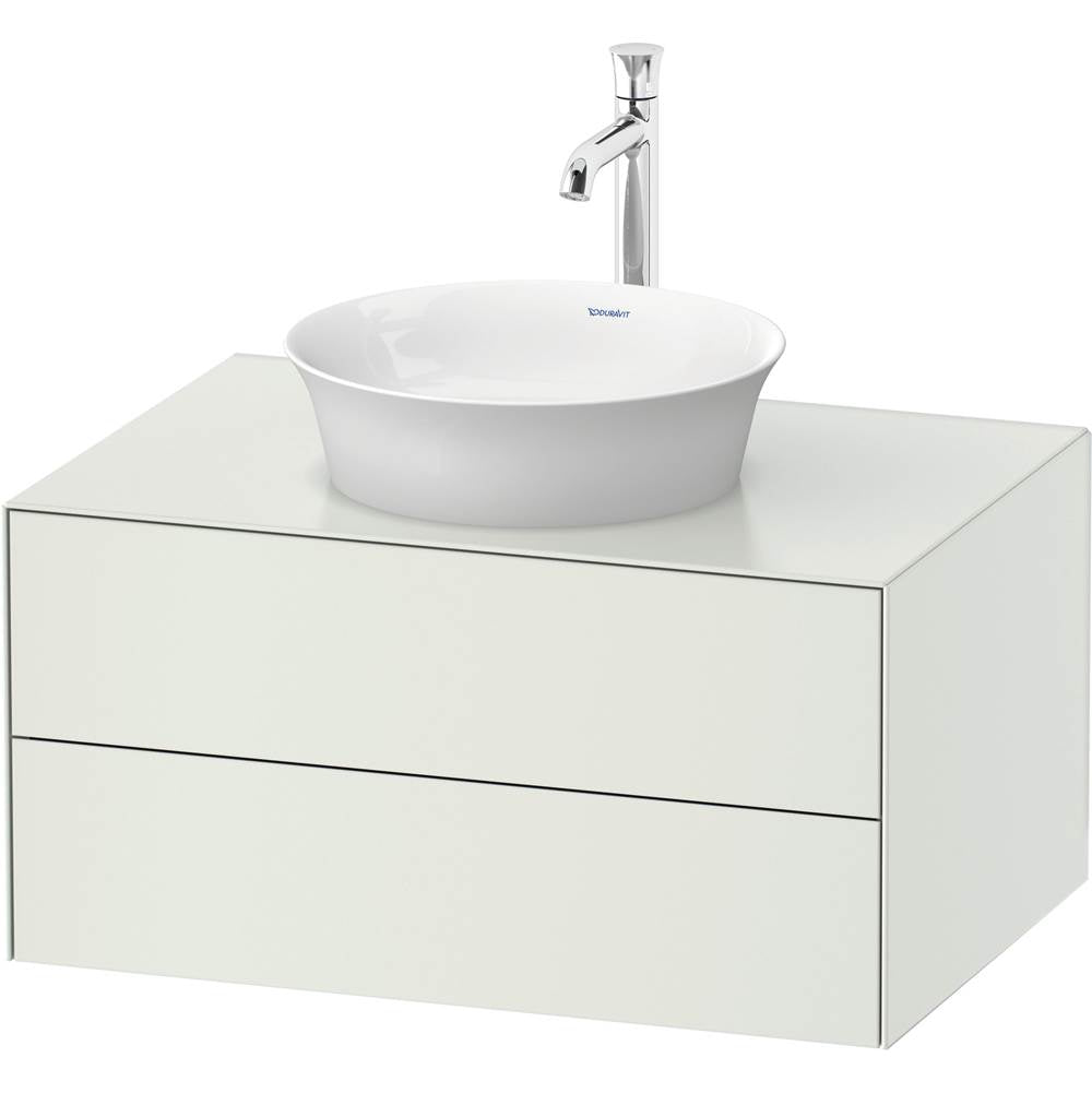 Duravit - White Tulip Wall-Mounted Vanity Unit White Satin Matte - White Satin Matte