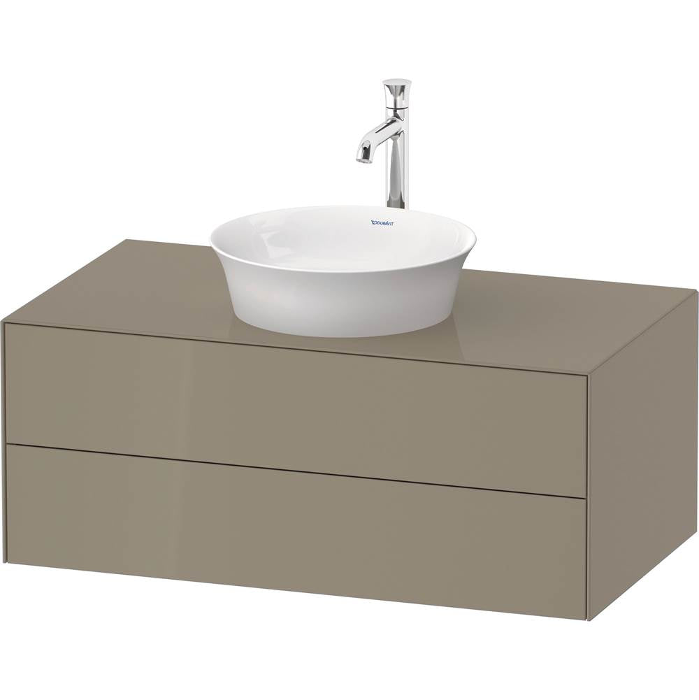 Duravit - White Tulip Wall-Mounted Vanity Unit Stone Gray High Gloss - Stone Gray High Gloss