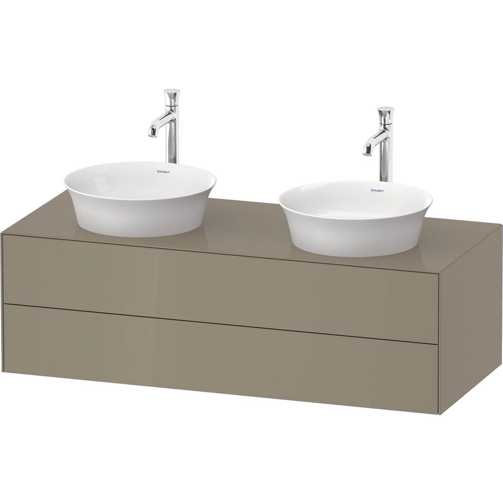 Duravit - White Tulip Wall-Mounted Vanity Unit Stone Gray - Stone Gray High Gloss