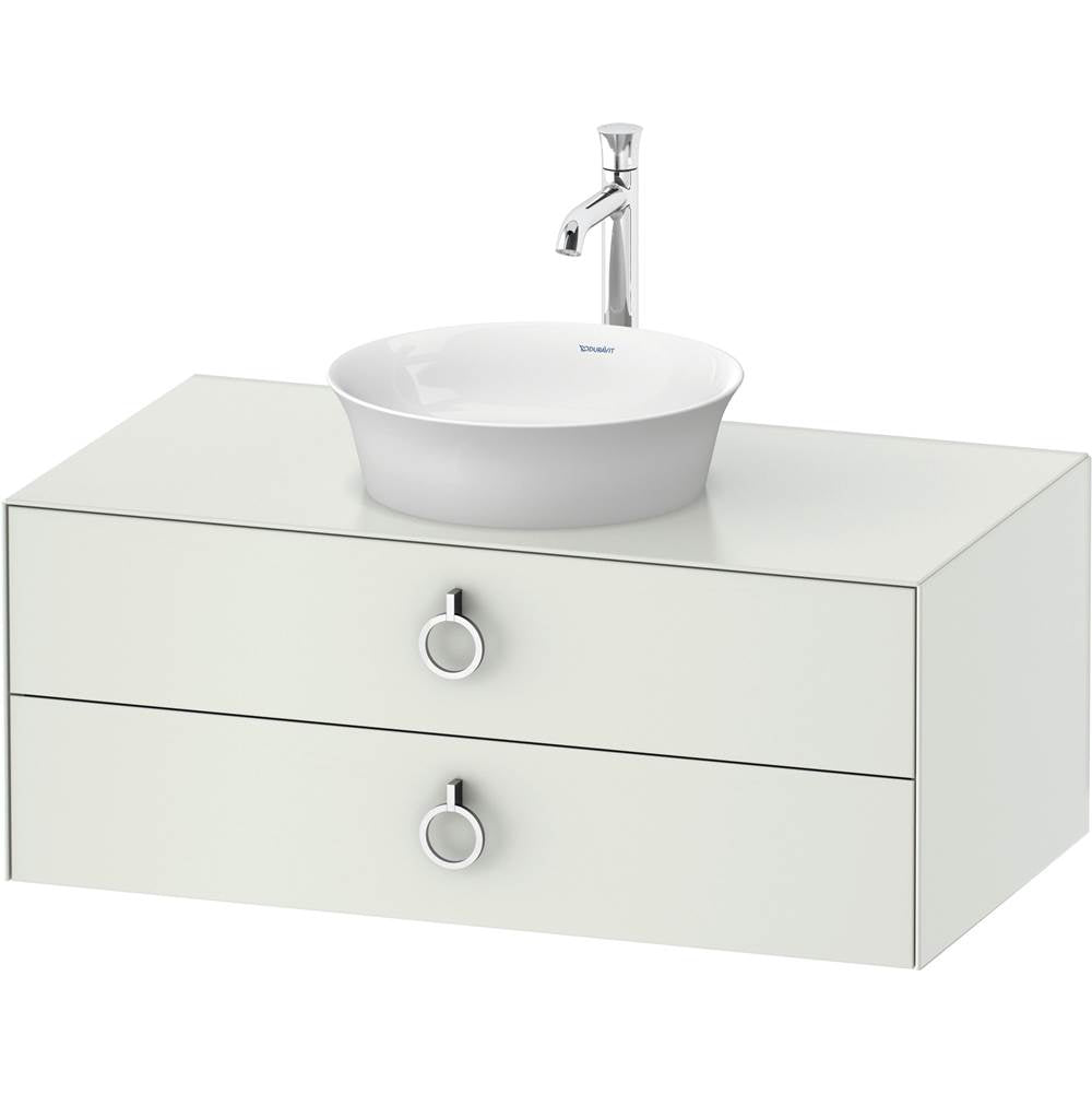 Duravit - White Tulip Wall-Mounted Vanity Unit White Satin Matte - White Satin Matte
