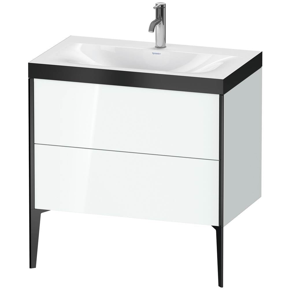 Duravit - XViu Two Drawer C-Bonded Floorstanding Vanity Kit White - White High Gloss