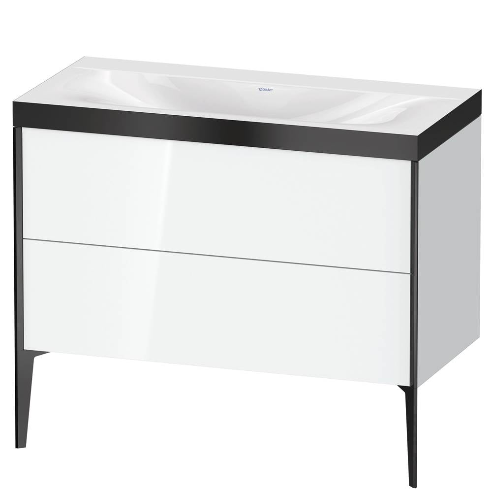 Duravit - XViu Two Drawer C-Bonded Floorstanding Vanity Kit White - White High Gloss