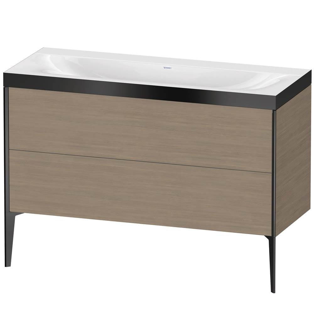 Duravit - XViu Two Drawer C-Bonded Floorstanding Vanity Kit Oak Terra - Oak Terra