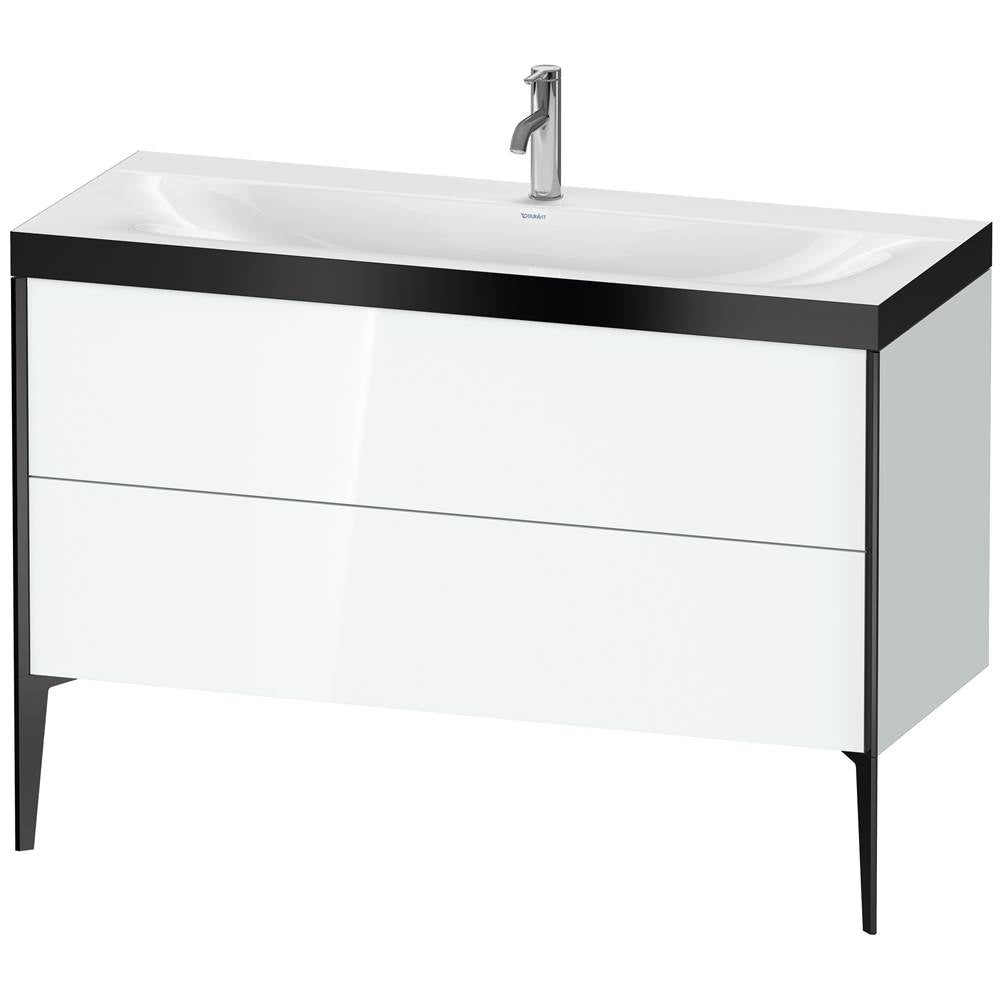 Duravit - XViu Two Drawer C-Bonded Floorstanding Vanity Kit White - White High Gloss