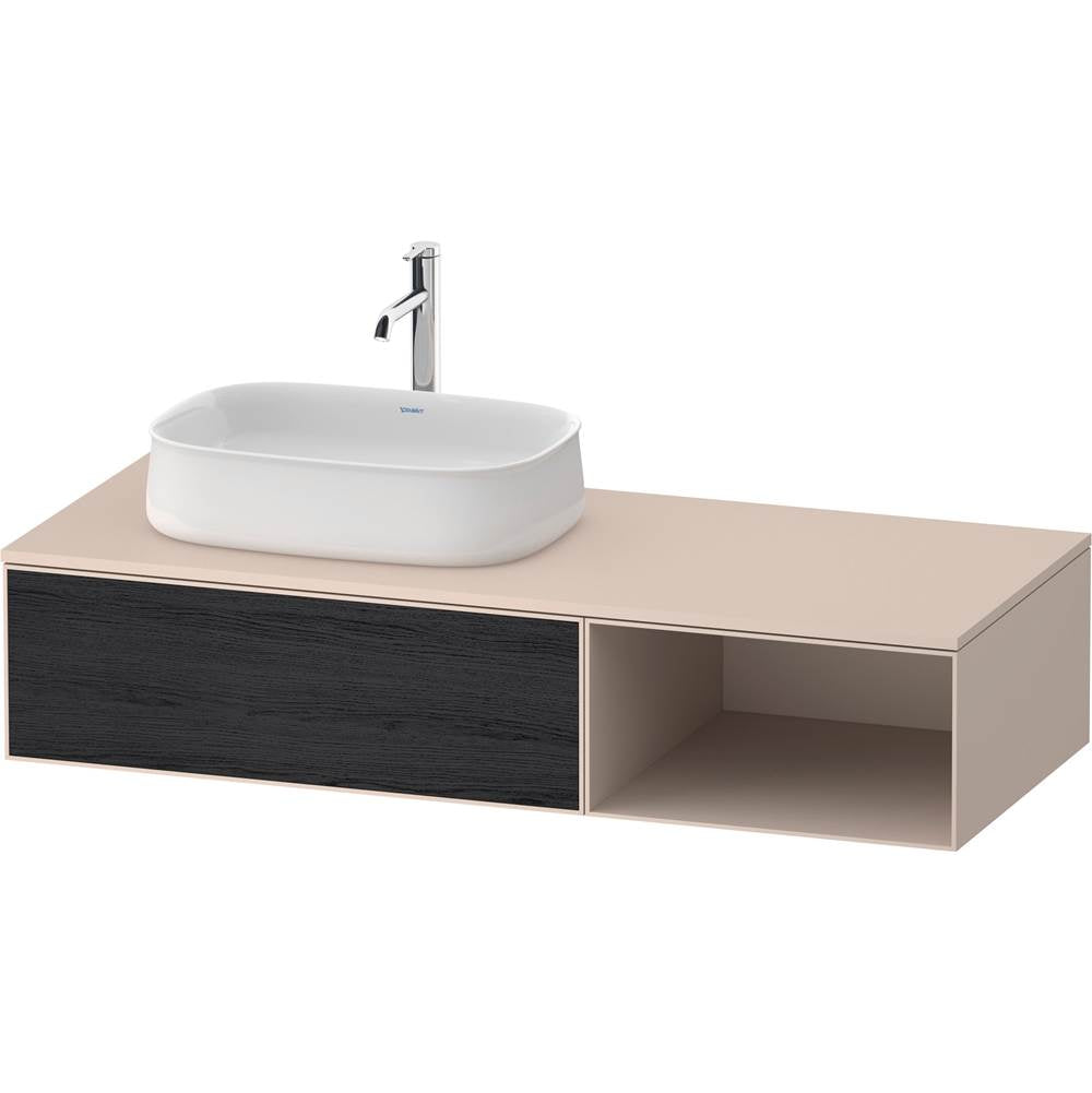 Duravit - Zencha Vanity Unit for Console - Black Oak With Taupe
