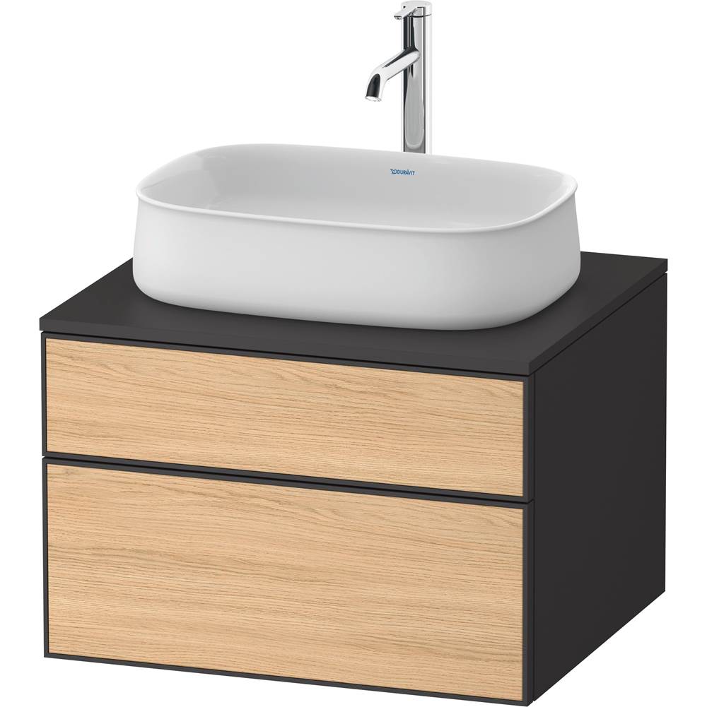 Duravit - Zencha Vanity Unit for Console - Natural Oak With Graphite