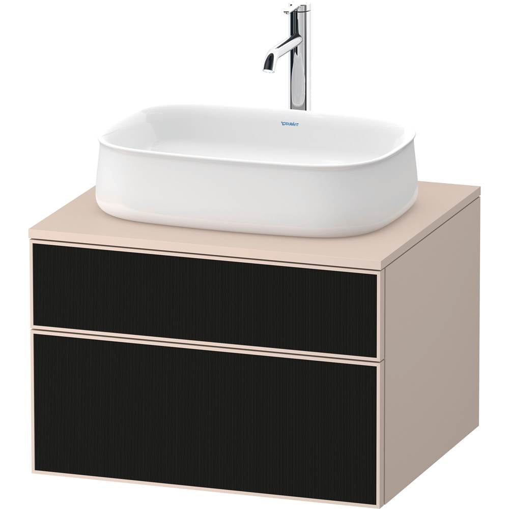 Duravit - Zencha Vanity Unit for Console - Black Line Structure With Taupe