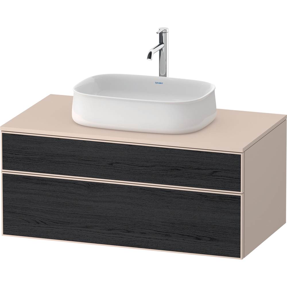 Duravit - Zencha Vanity Unit for Console - Black Oak With Taupe