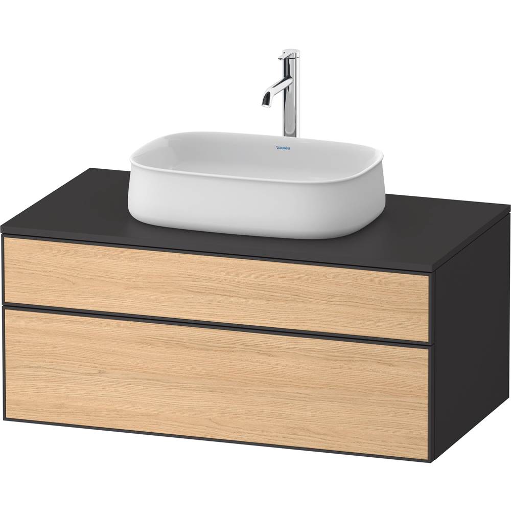 Duravit - Zencha Vanity Unit for Console - Natural Oak With Graphite