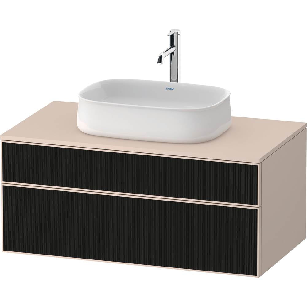 Duravit - Zencha Vanity Unit for Console - Black Line Structure With Taupe