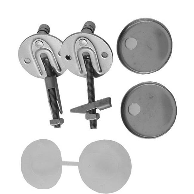 Duravit - Hinge Set for Seat and Cover with or without Soft Closure, Stainless Steel - Stainless Steel