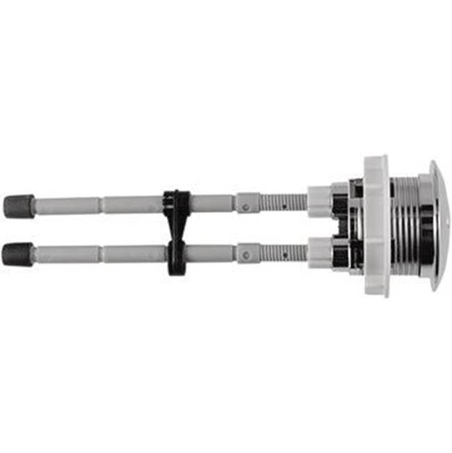 Duravit - Push Button Dual Flush for Flush Valve 0074139400, Chrome - Chrome