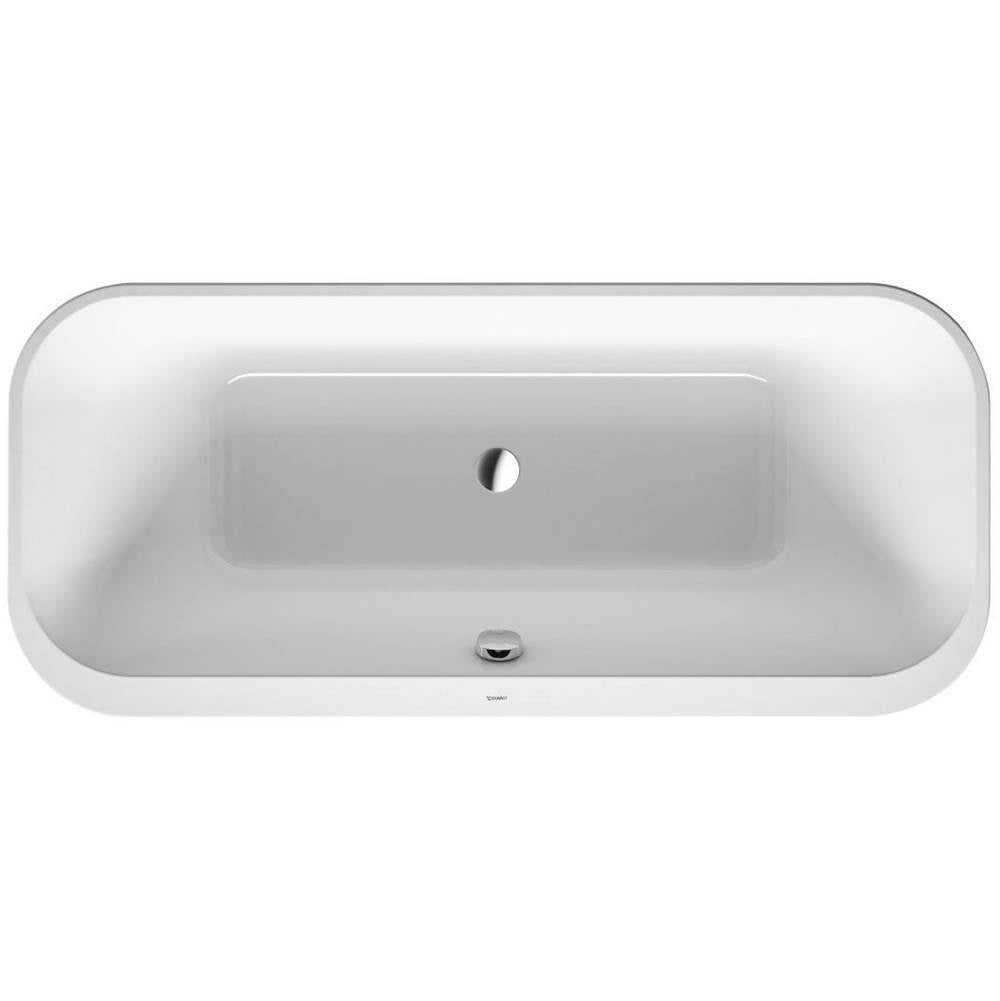 Duravit - Happy D.2 Plus Freestanding Bathtub White With Graphite - White With Graphite