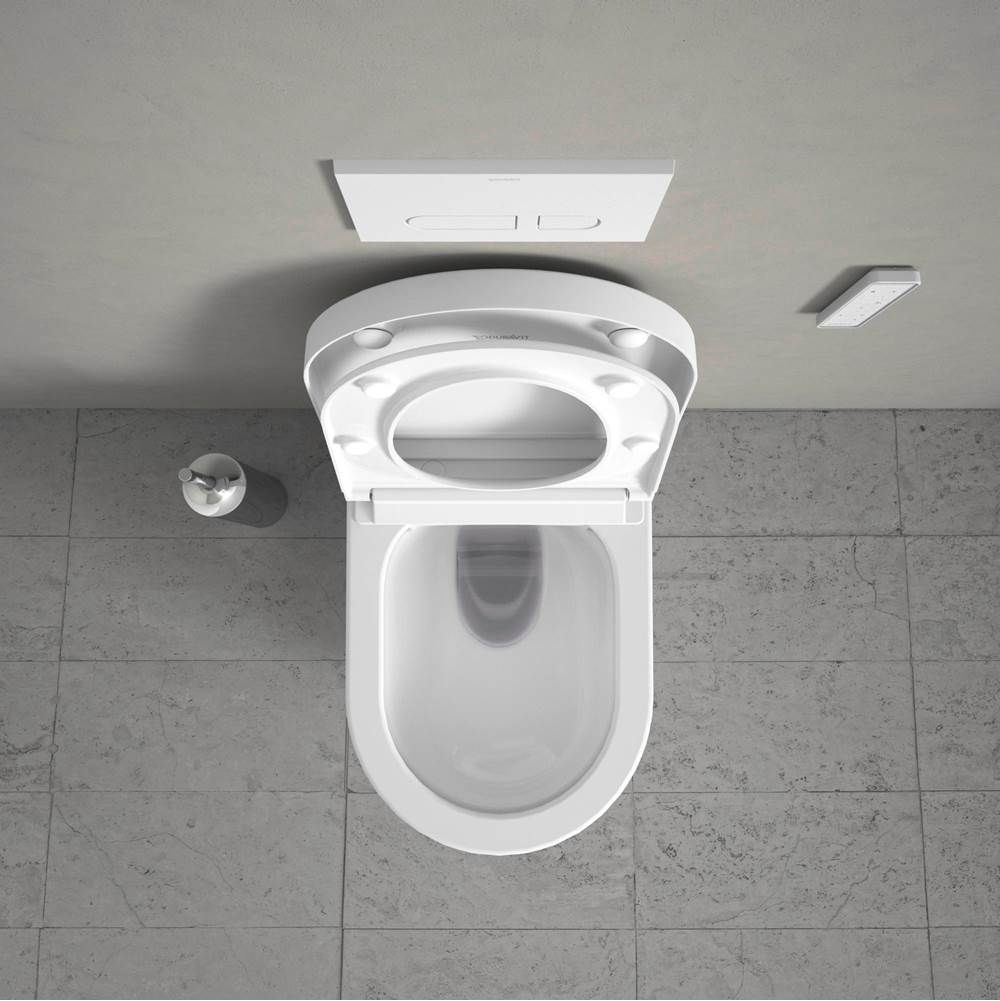ME by Starck Wall-Mounted Toilet Bowl for Shower-Toilet Seat White with HygieneGlaze